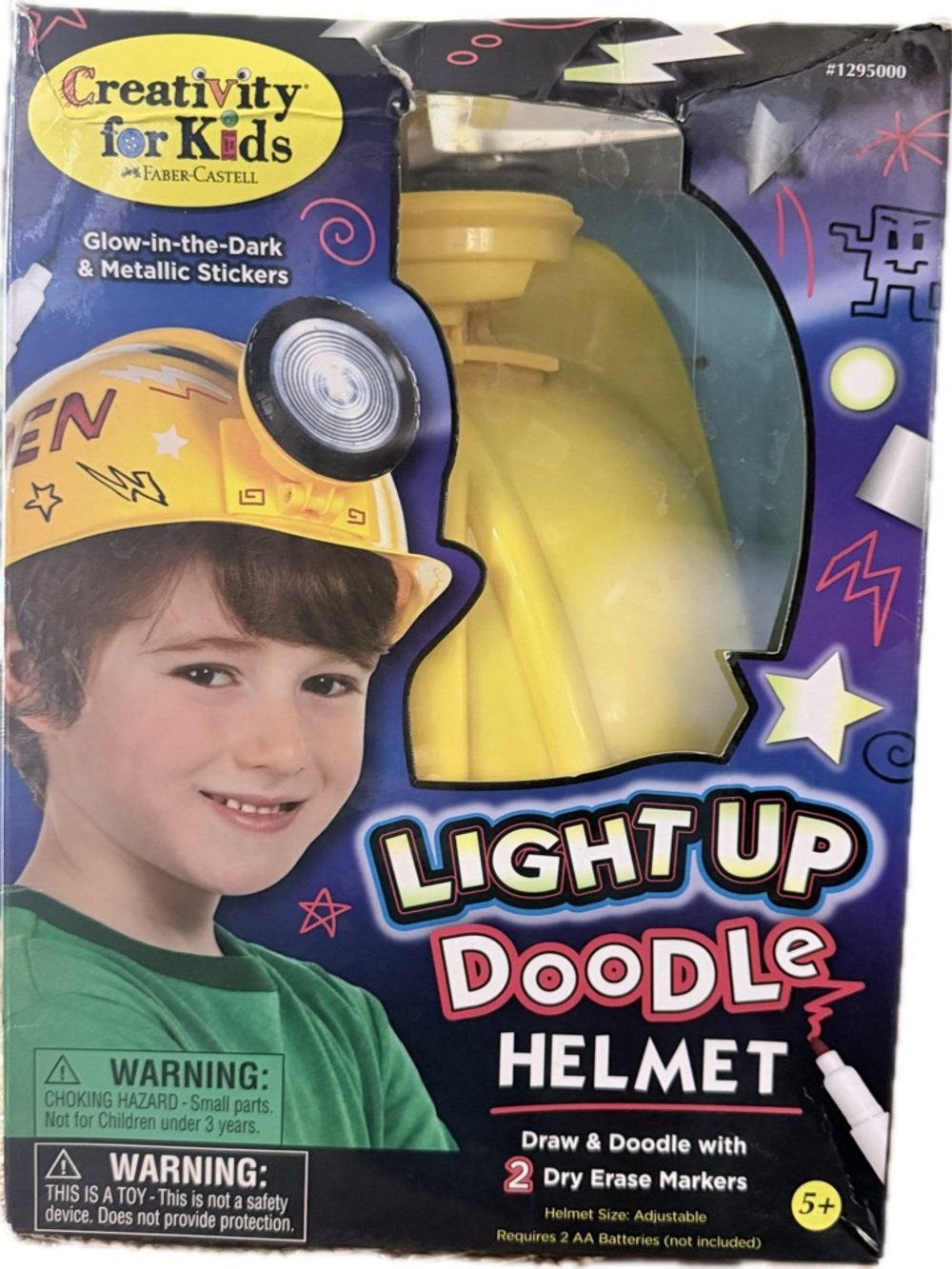 NEW Creativity for Kids Light Up Doodle Helmet - Yellow